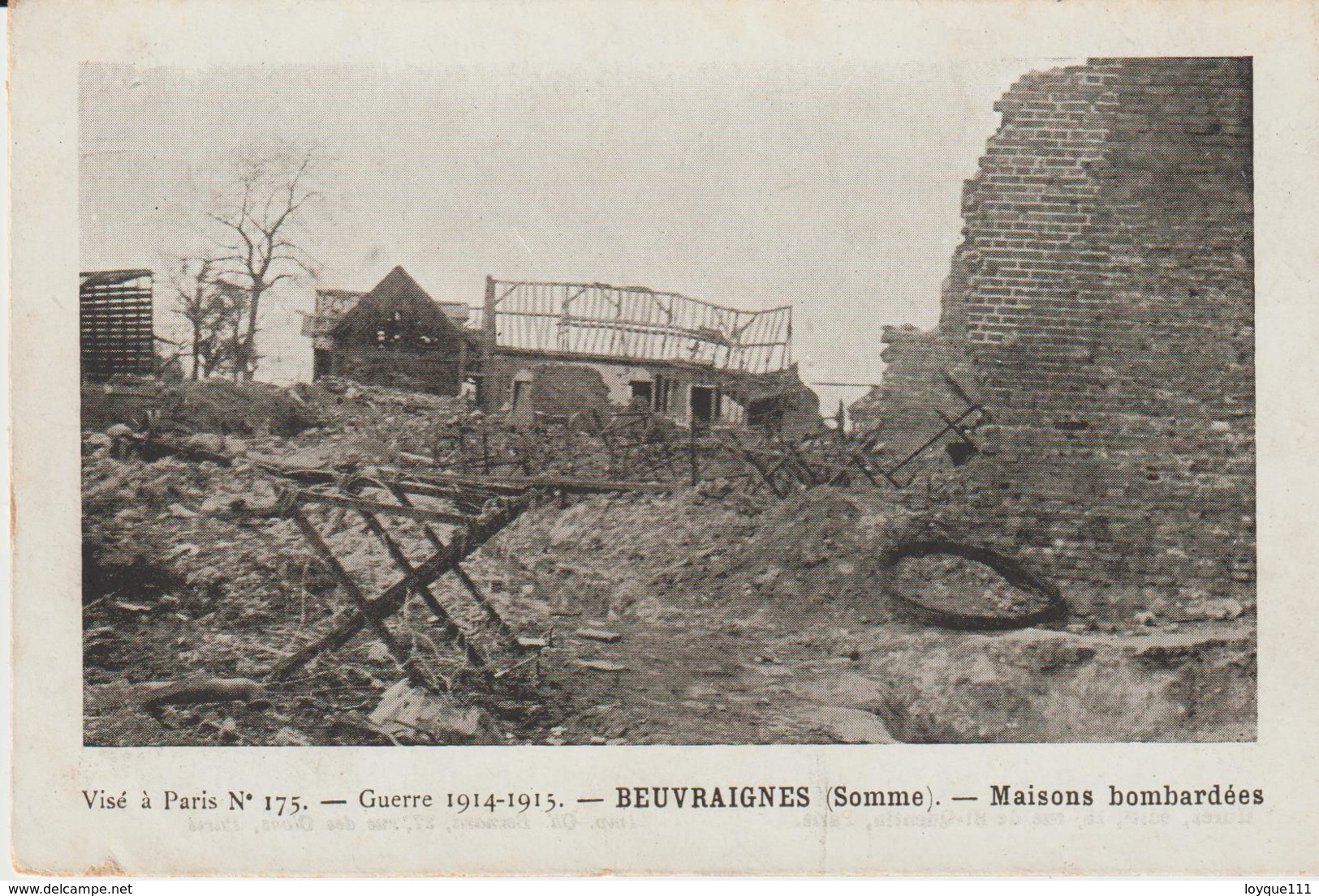 Beuvraignes (somme) Lot De 2 Cartes (voir Scan) - Beuvraignes