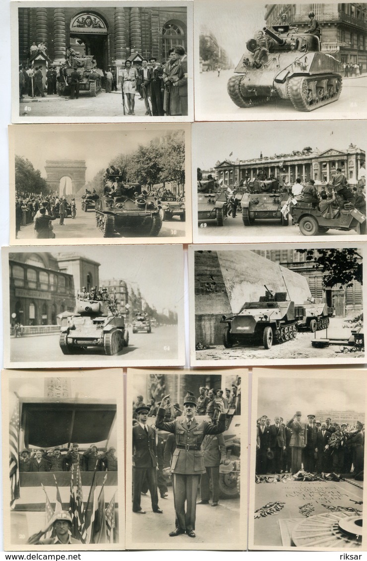 LIBERATION DE PARIS(LOT DE 16 PHOTOS) - Guerre 1939-45