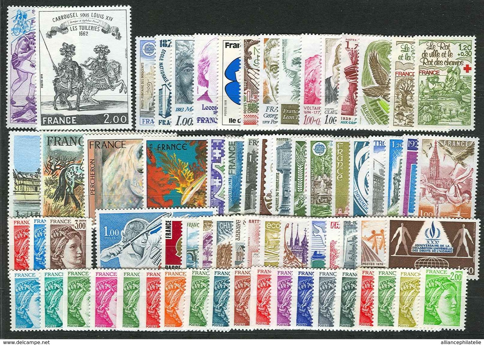 Lot N°7262 France Année Complète 1978 Neuf ** LUXE - 1970-1979