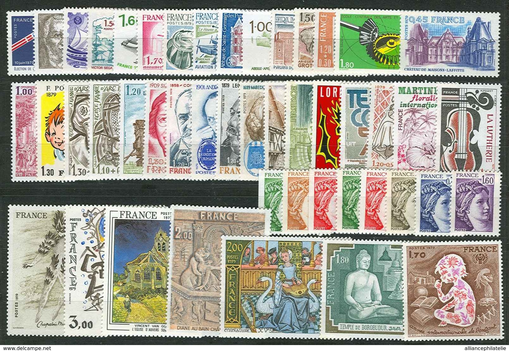 Lot N°7263 France Année Complète 1979 Neuf ** LUXE - 1970-1979