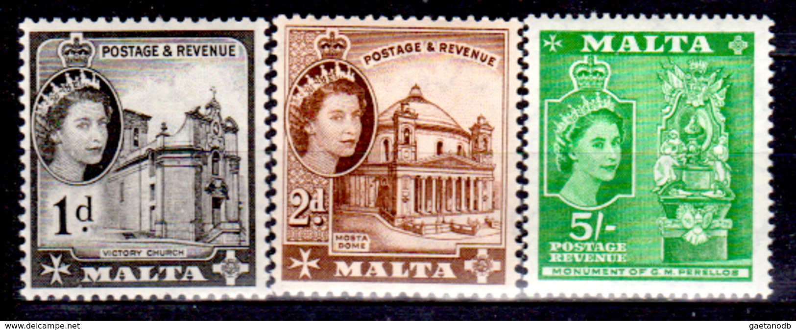 Malta-168 - Emissione 1956-57 (++) MNH - Valutato Solo Il 5 Sh.- Senza Difetti Occulti.) - Malta