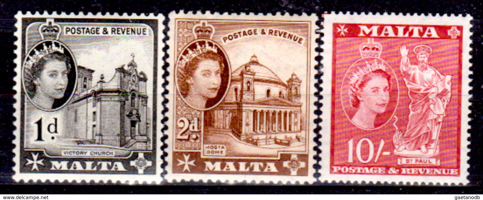 Malta-169 - Emissione 1956-57 (++) MNH - Valutato Solo Il 10 Sh.- Senza Difetti Occulti.) - Malta