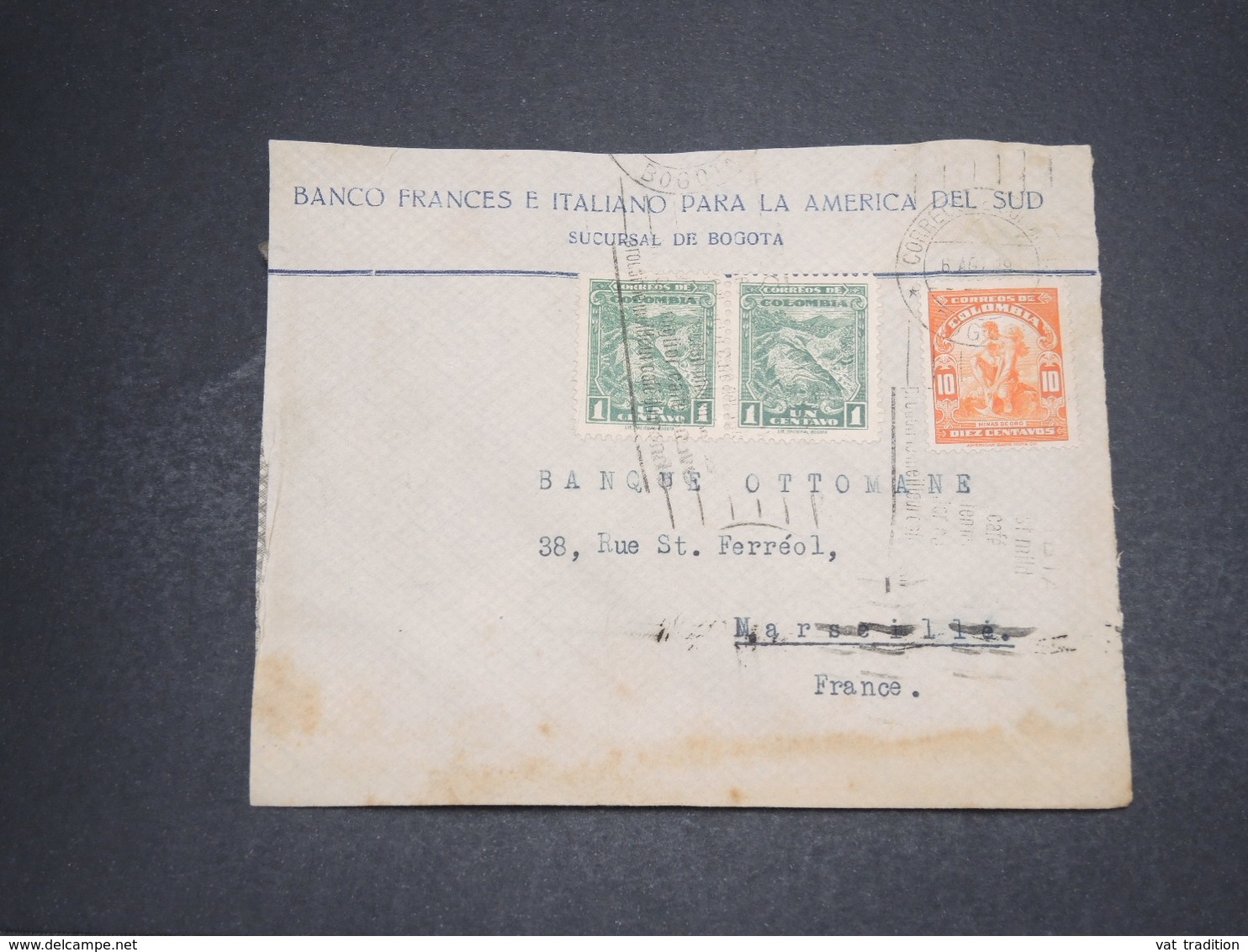 COLOMBIE - Enveloppe De Bogota Pour La France En 1936 - L 16326 - Colombie