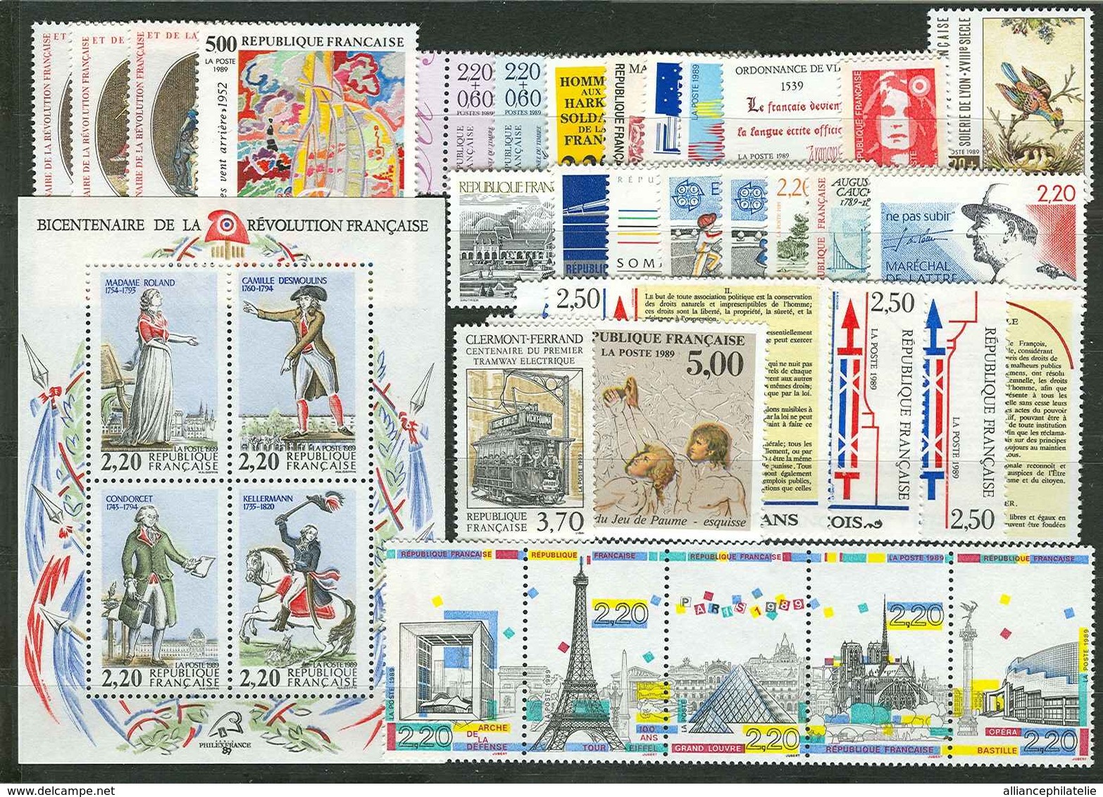 France Année Complète 1989 Neuf ** LUXE - 1980-1989