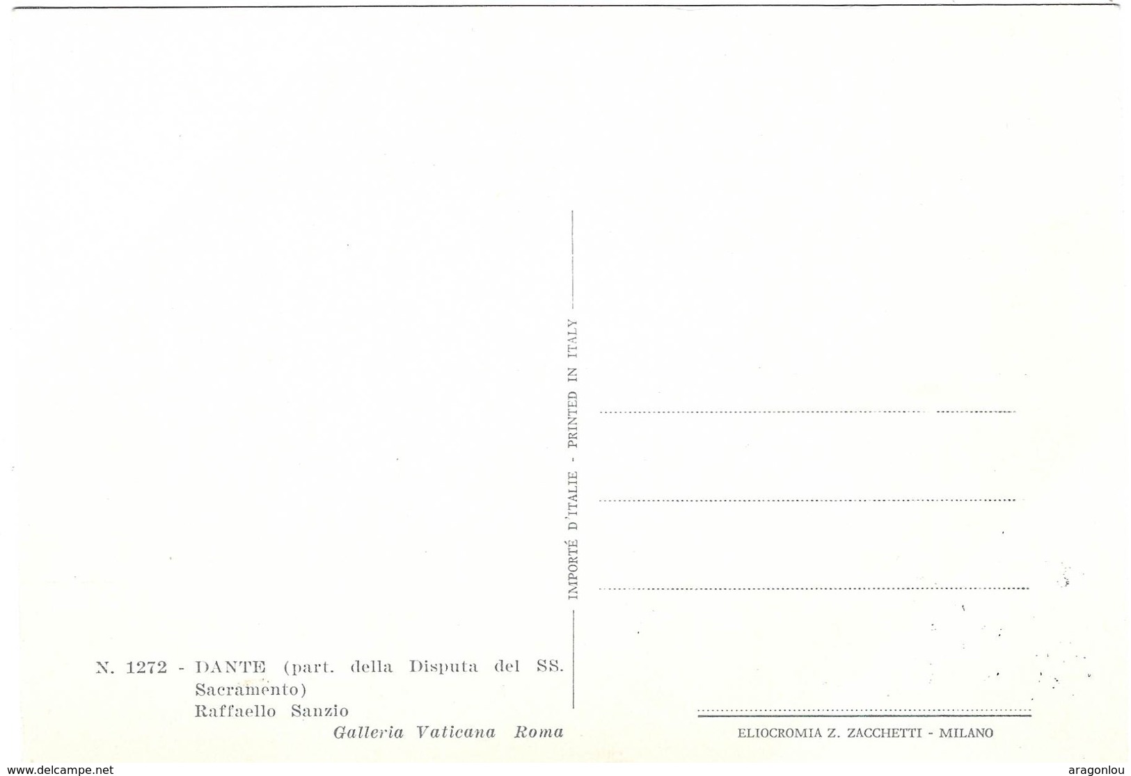 Dante No:1272 , 21.7. 1965, 10 L.(2scans) - Cartes-Maximum (CM)