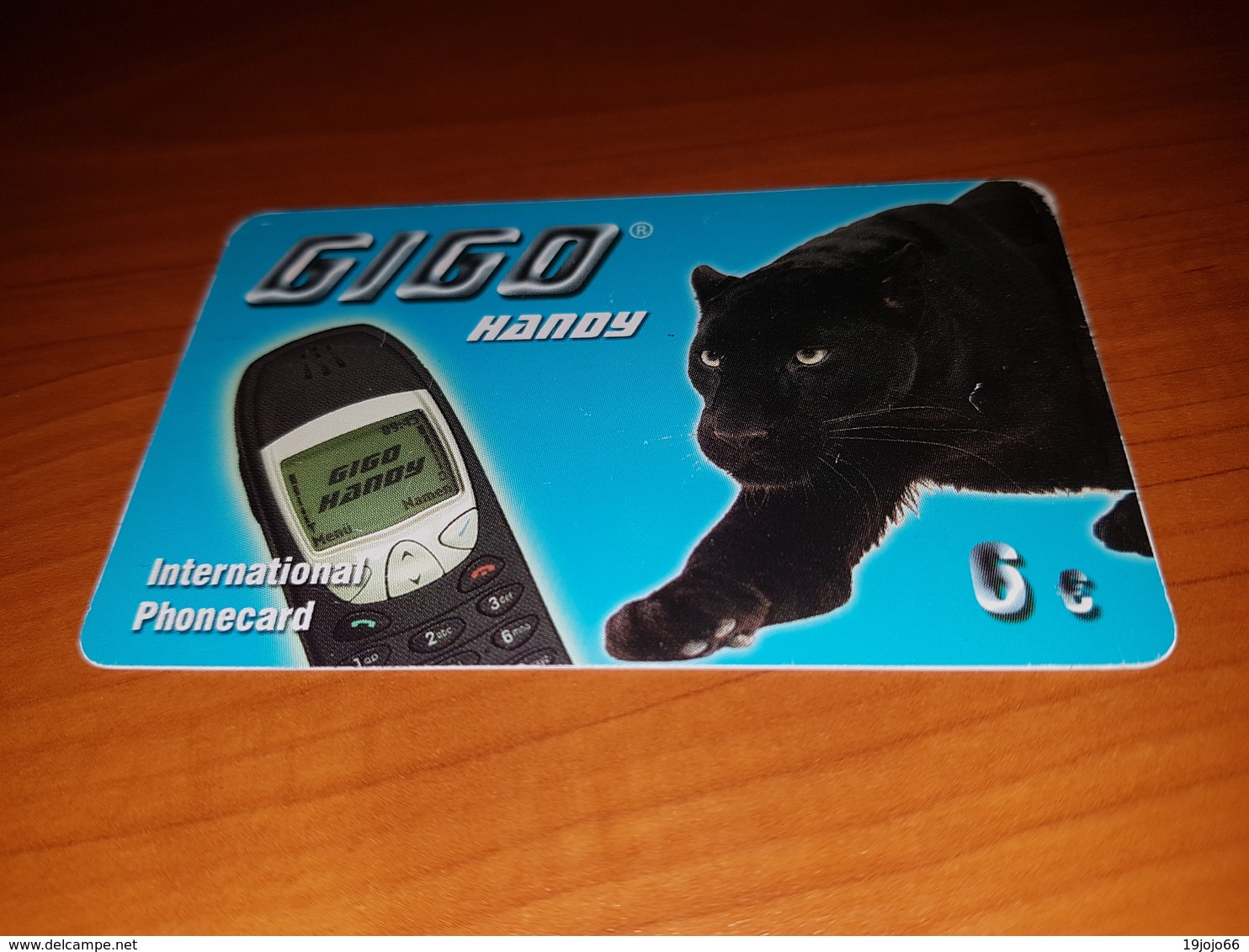 Gigo Handy   6 Euro   - Panther  -  Little Printed  -   Used Condition - [2] Prepaid
