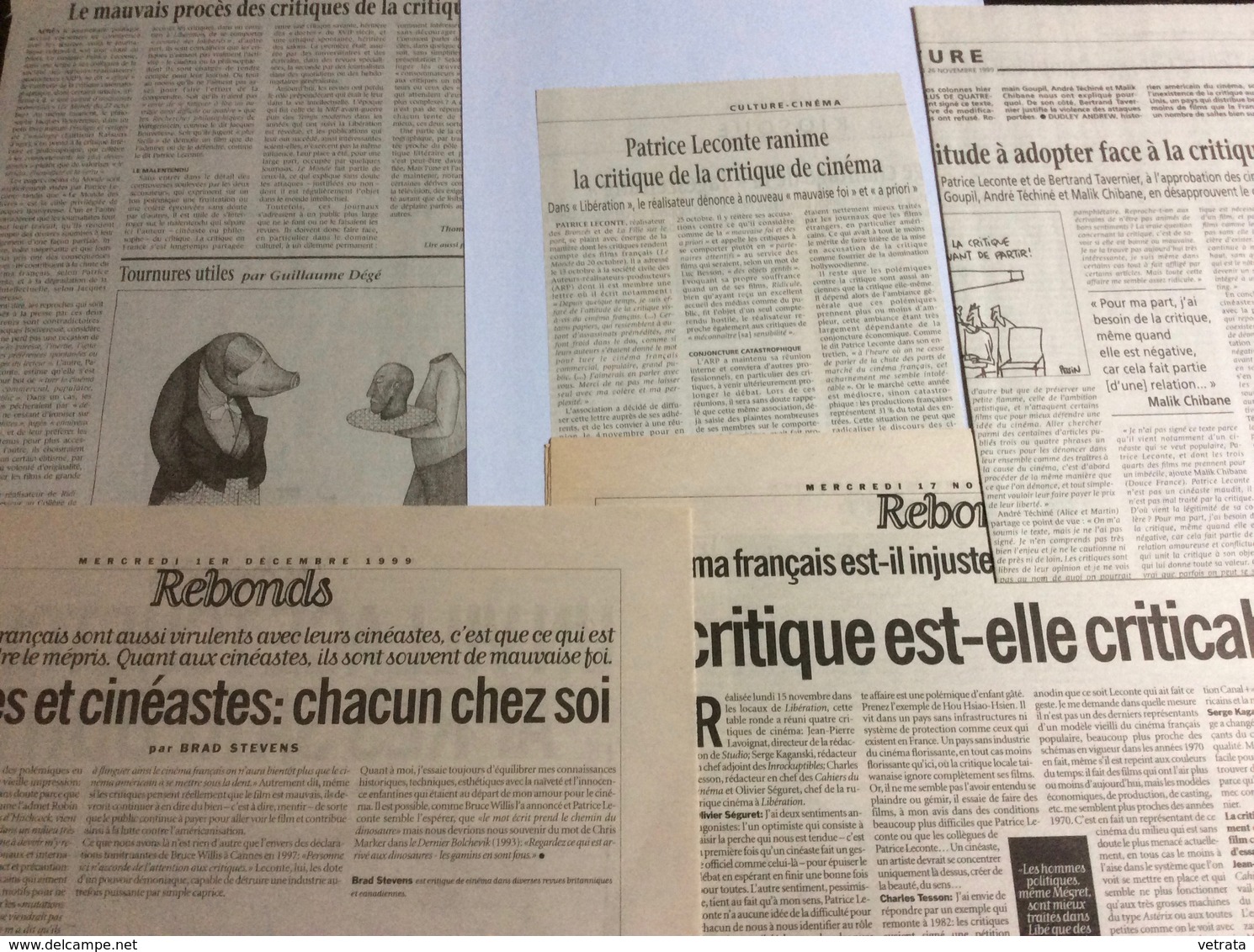 Polémique Sur La Critique Ciné & Le Manifeste Des Réalisateurs En Colère : Dossier Composé De 18 Articles Parus En 1999 - Altri