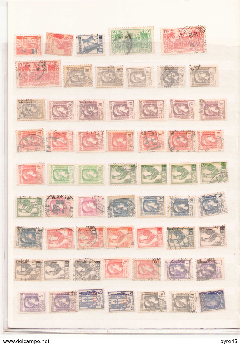 Lot De 117 Timbres Tout état Algérie - Collections, Lots & Séries