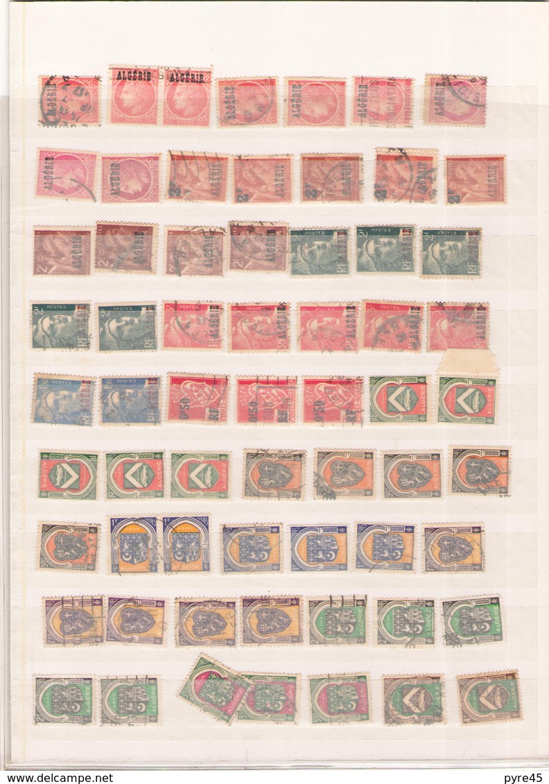 Lot De 125 Timbres Tout état Algérie - Collections, Lots & Séries