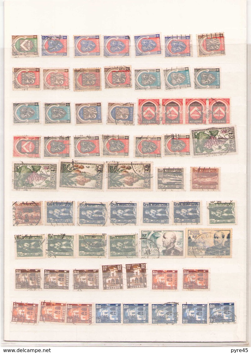 Lot De 125 Timbres Tout état Algérie - Collections, Lots & Séries