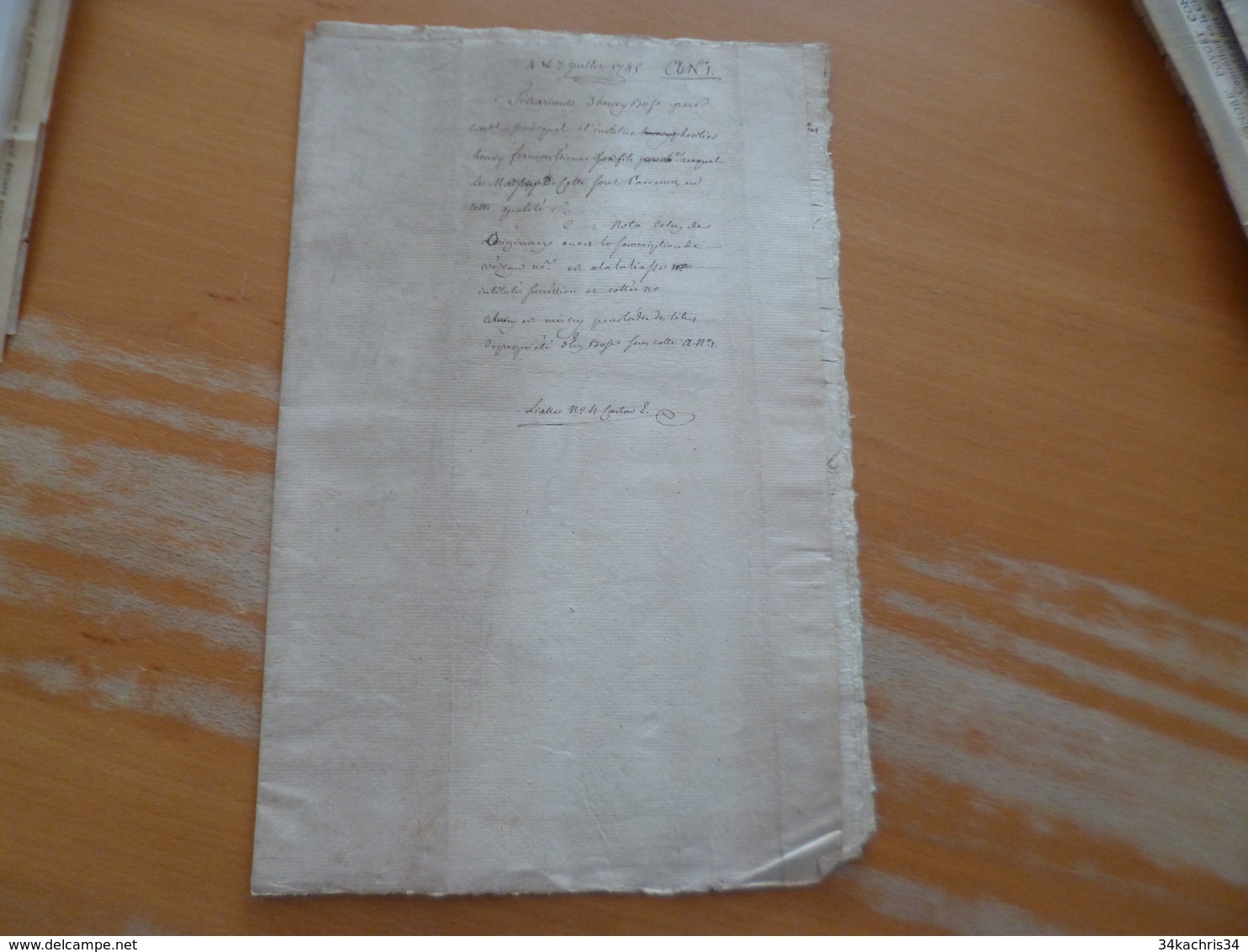 07/07/1745 Montpellier Testament 6 Pages Bose Bofe Original Sur Papier - Documents Historiques