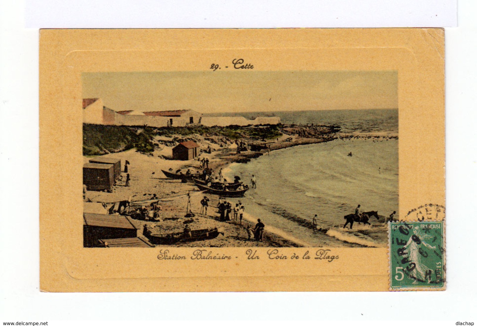 Séte. Cette. Station Balnéaire. Un Coin De Plage. Avec Barque. Cheval. (2754) - Sete (Cette)