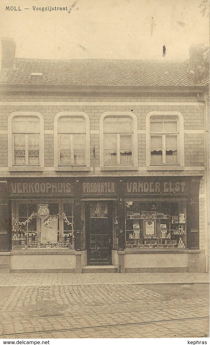 MOLL - MOL : Voogdijstraat - Cachet De La Poste 1935 - Mol