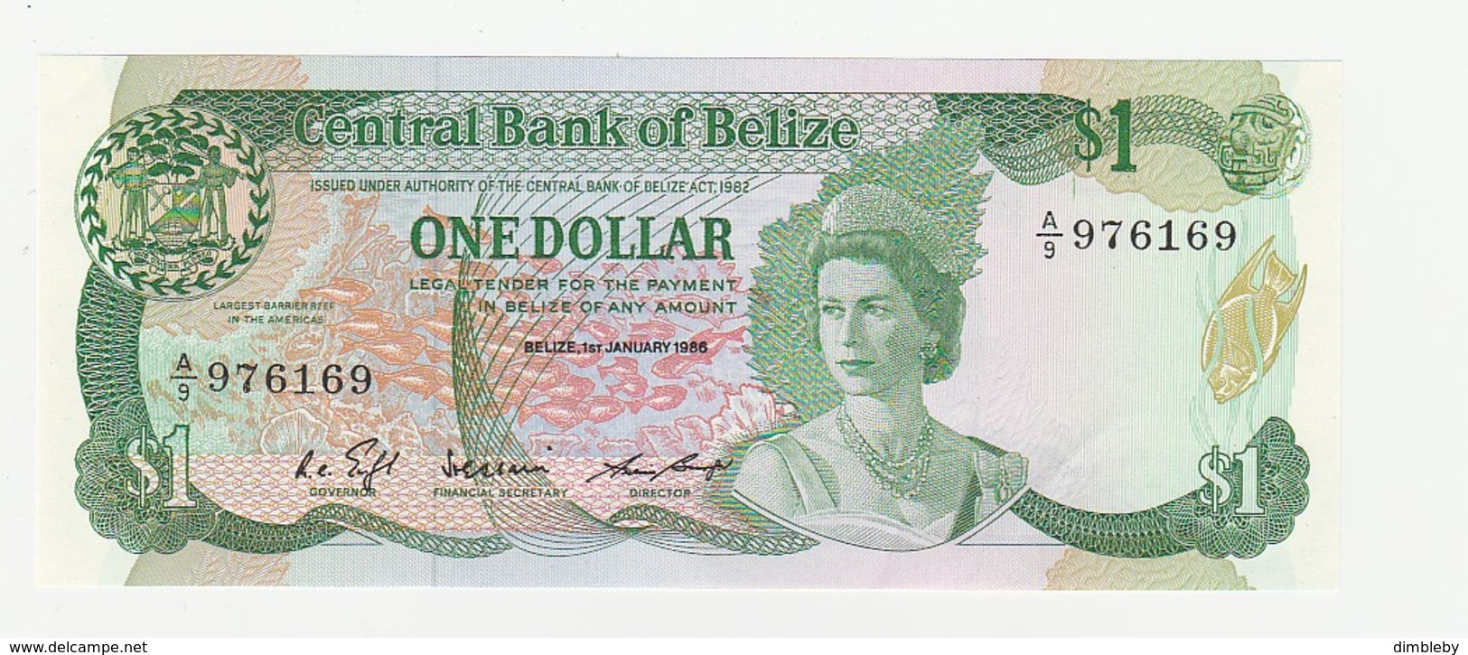 One Dollar - Belize UNZ - Belize