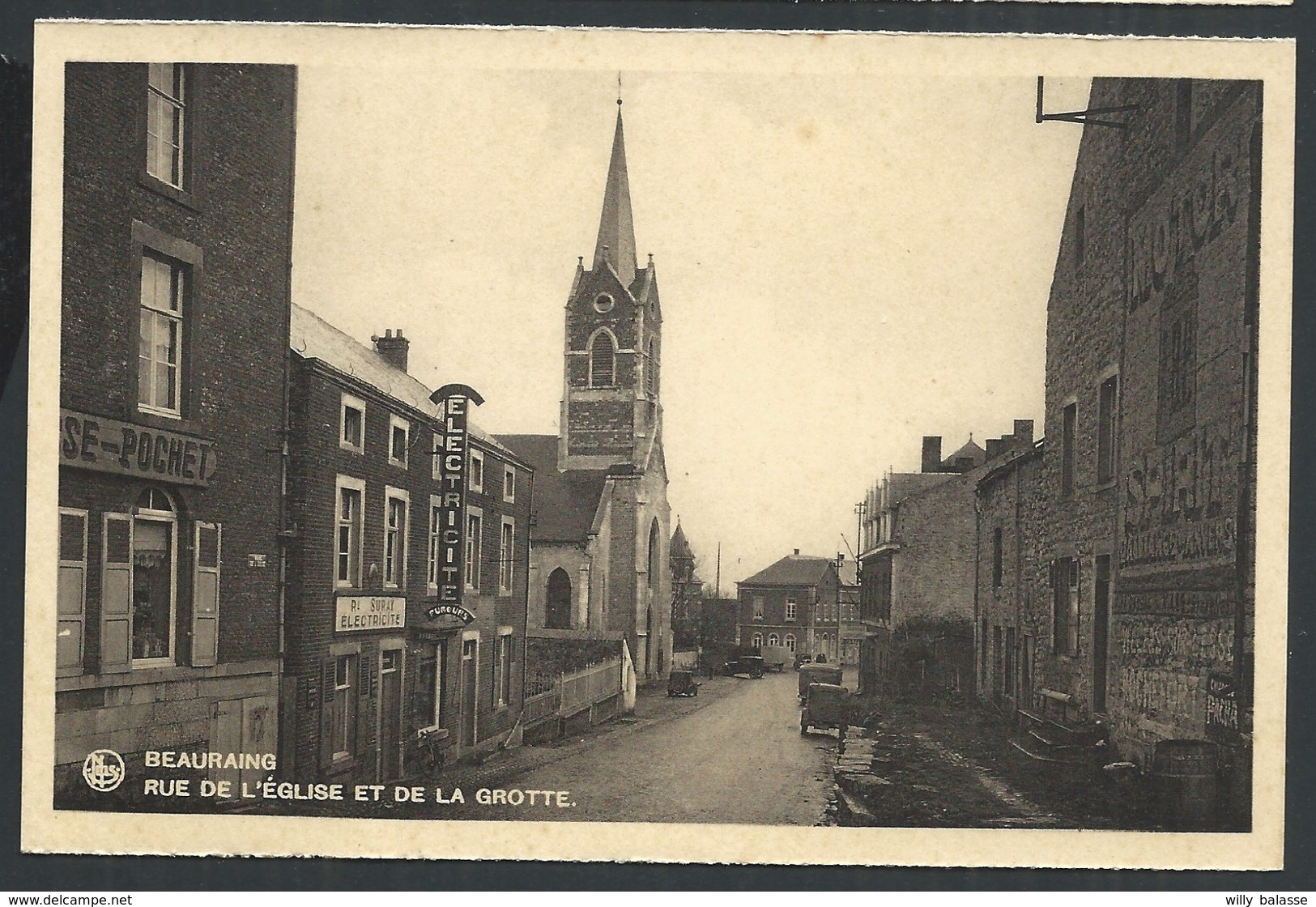 +++ CPA - BEAURAING - Rue De L'Eglise Et De La Grotte - Nels   // - Beauraing