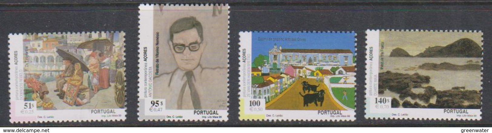 Azores 1999 Paintings 4v ** Mnh (38660) - Azores