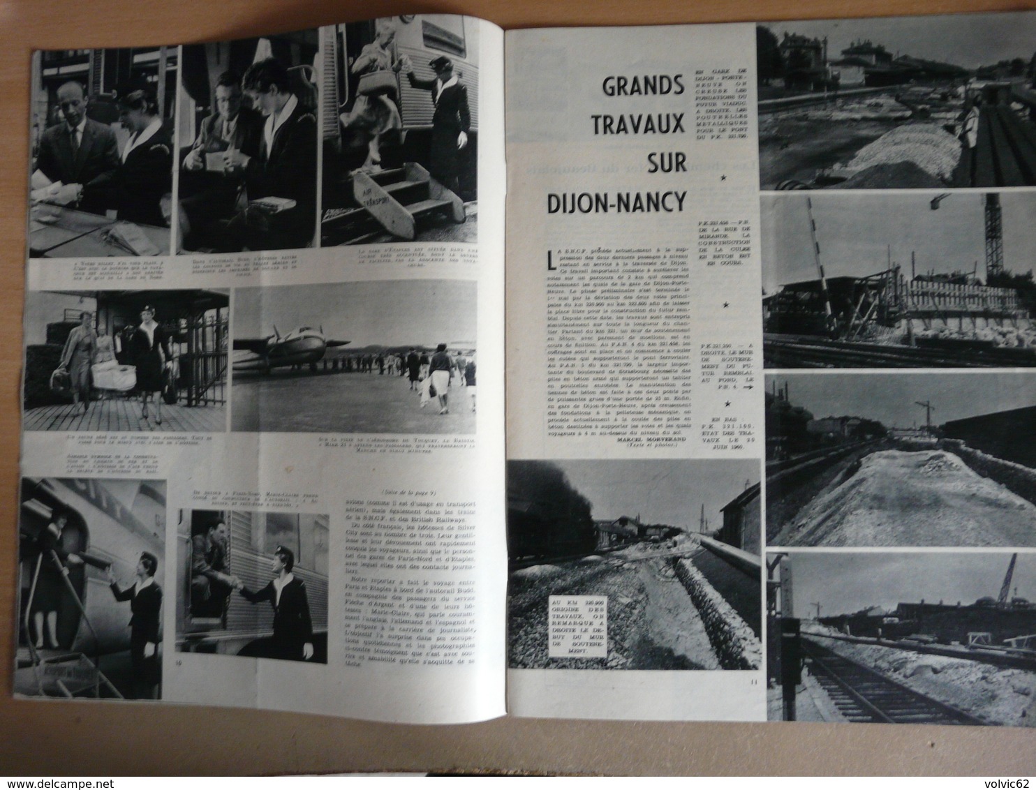 Vie Du Rail 763  Septembre 1960 Mont Rigi Touquet Dijon Compiègne Funiculaire Rives Thonon Bains Colonie Morzay Racas - Treni