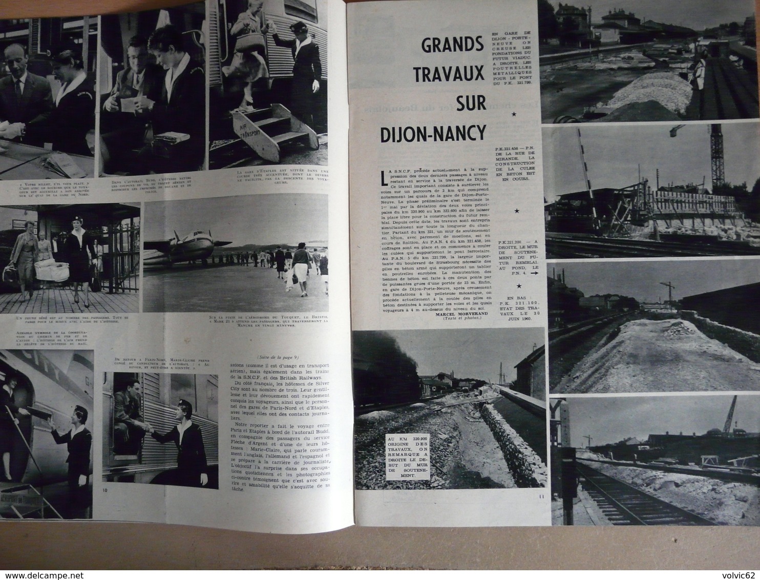 Vie du Rail 763  septembre 1960 Mont Rigi Touquet Dijon Compiègne Funiculaire rives thonon bains Colonie morzay racas