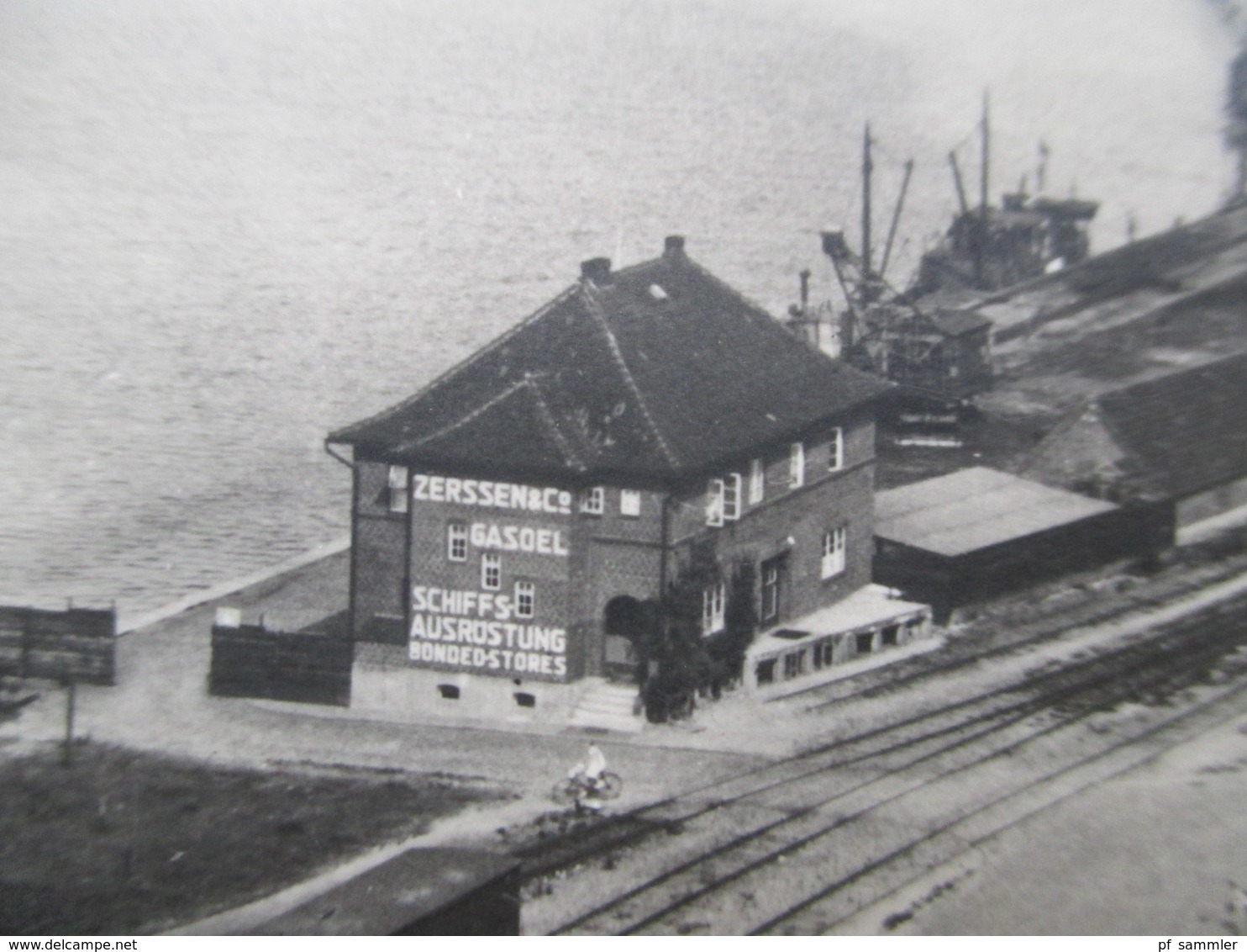 Drittes Reich 1935 Gezackte AK Kiel, Blick Auf Die Schleusen Des Kaiser Wilhelm Kanals Und Holtenau. Zerssen&Co Gasoel - Kiel