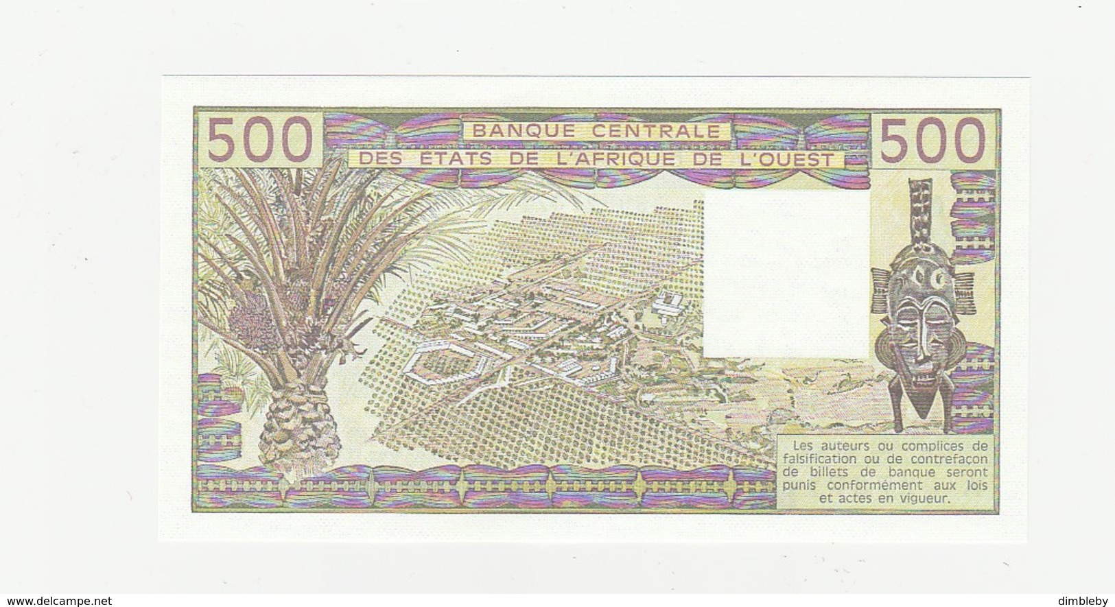 Elfenbeinküste 500  Francs  1986A UNZ - Côte D'Ivoire