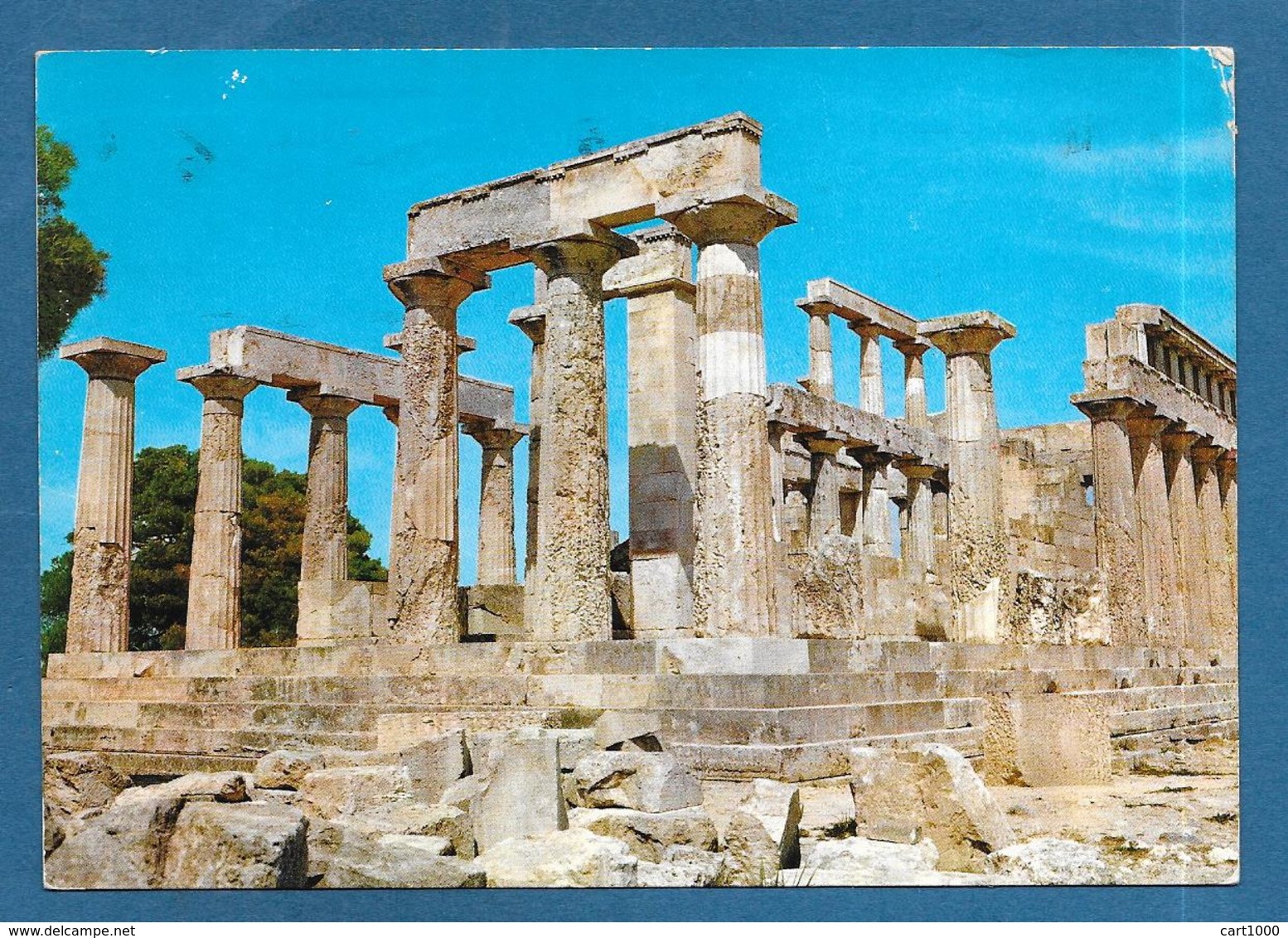 GREEK GREECE AEGHINA TEMPLE D'APHEA 1977 - Grecia