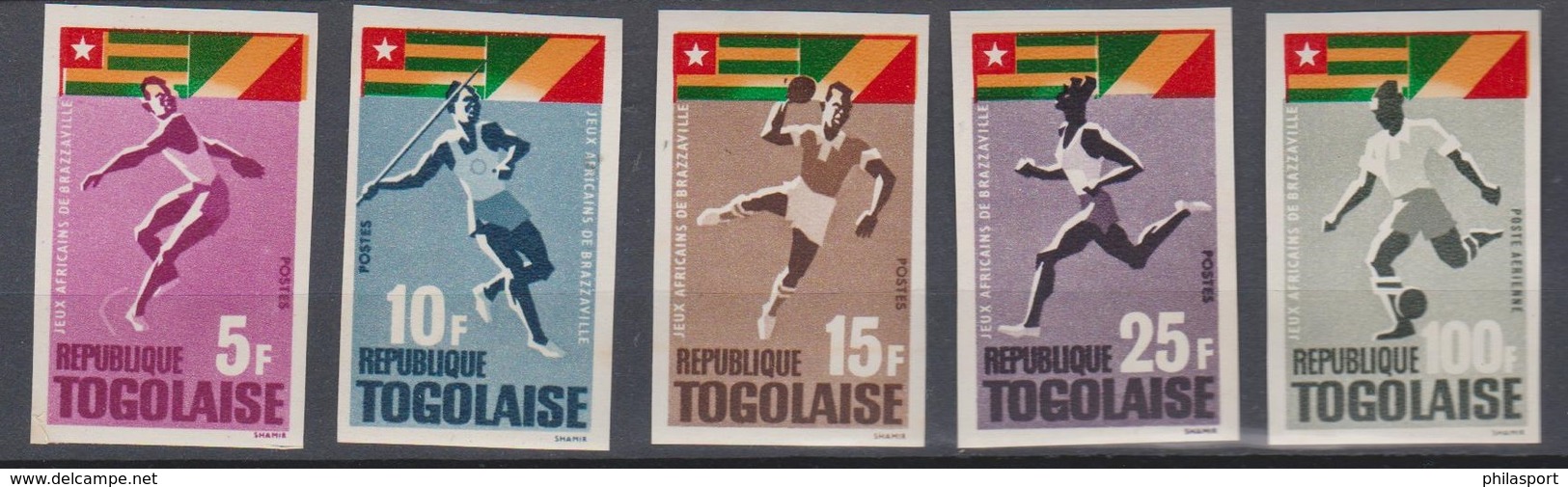 Togo 1965 N+ 453 - 456 + PA48 Jeux Africain De Brazaville  Imperf ** MNH - Altri & Non Classificati