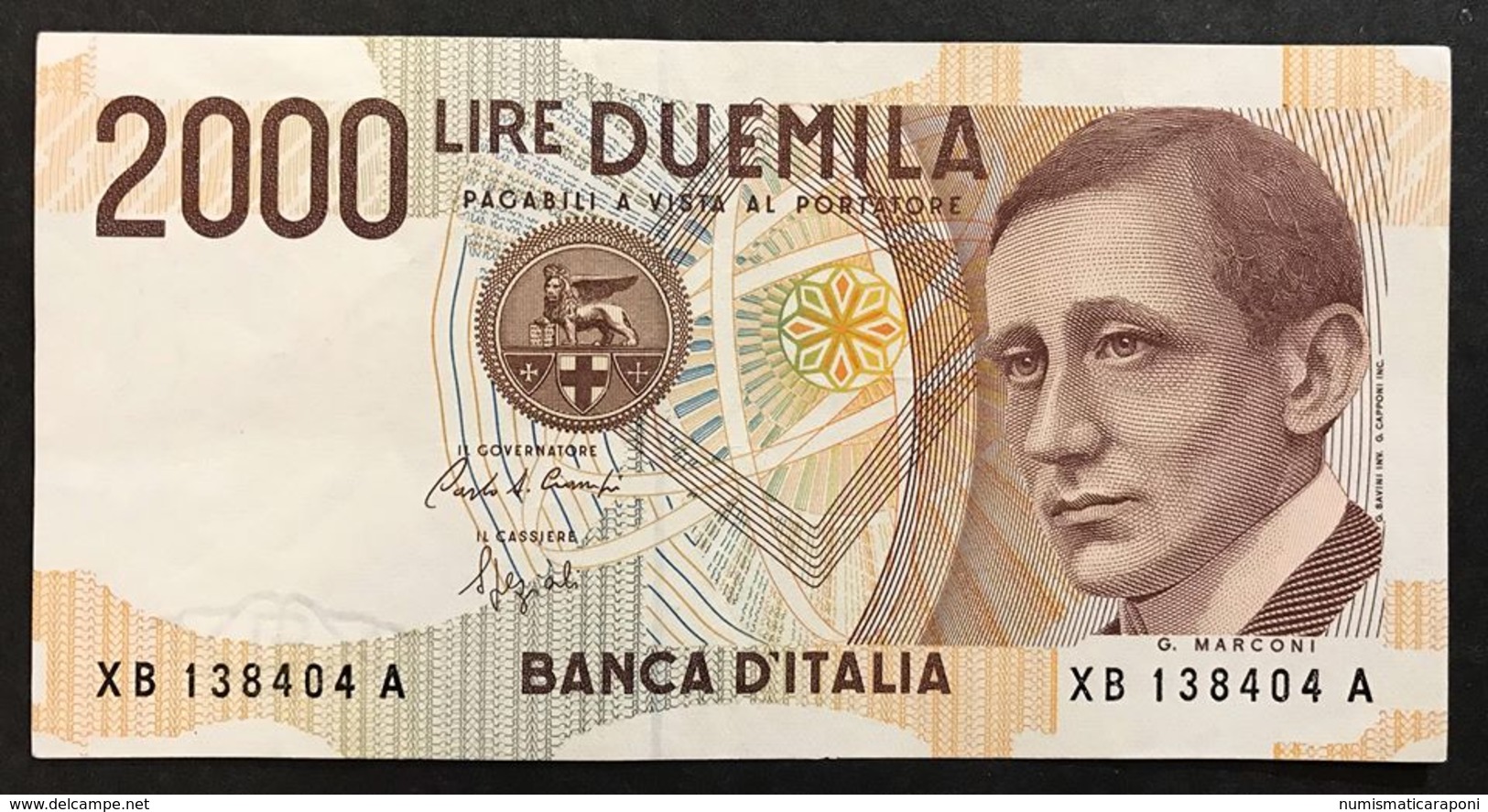 2000 Lire Marconi Serie Sostitutiva Xb 1992 Spl+ LOTTO 1827 - 2.000 Lire