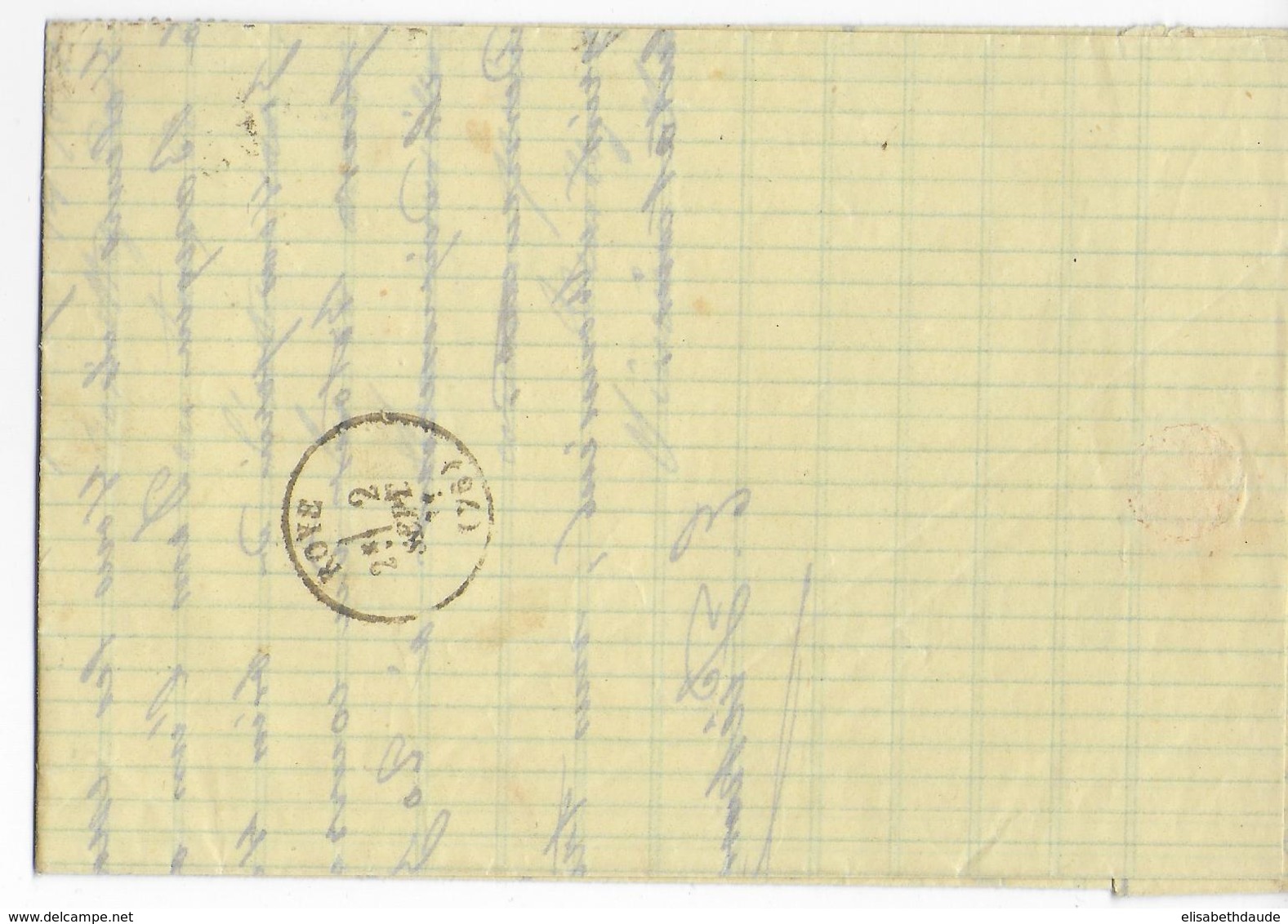 1 SEPT 1871 - 1° JOUR Du TARIF 25c - LETTRE De PARIS GARE DU NORD => ROYE (SOMME) - Tariffe Postali