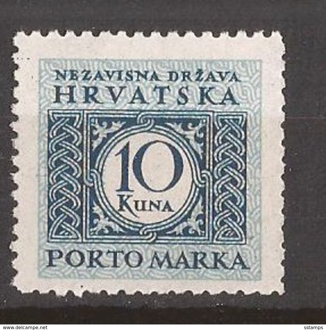 1942 15B  PORTO PERF L--10 1-2  NDH KROATIEN CROAZIA HRVATSKA MNH - Croatie