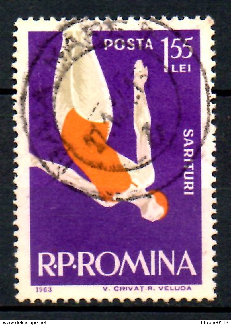 ROUMANIE. N°1921 Oblitéré De 1963. Plongeon. - Kunst- Und Turmspringen