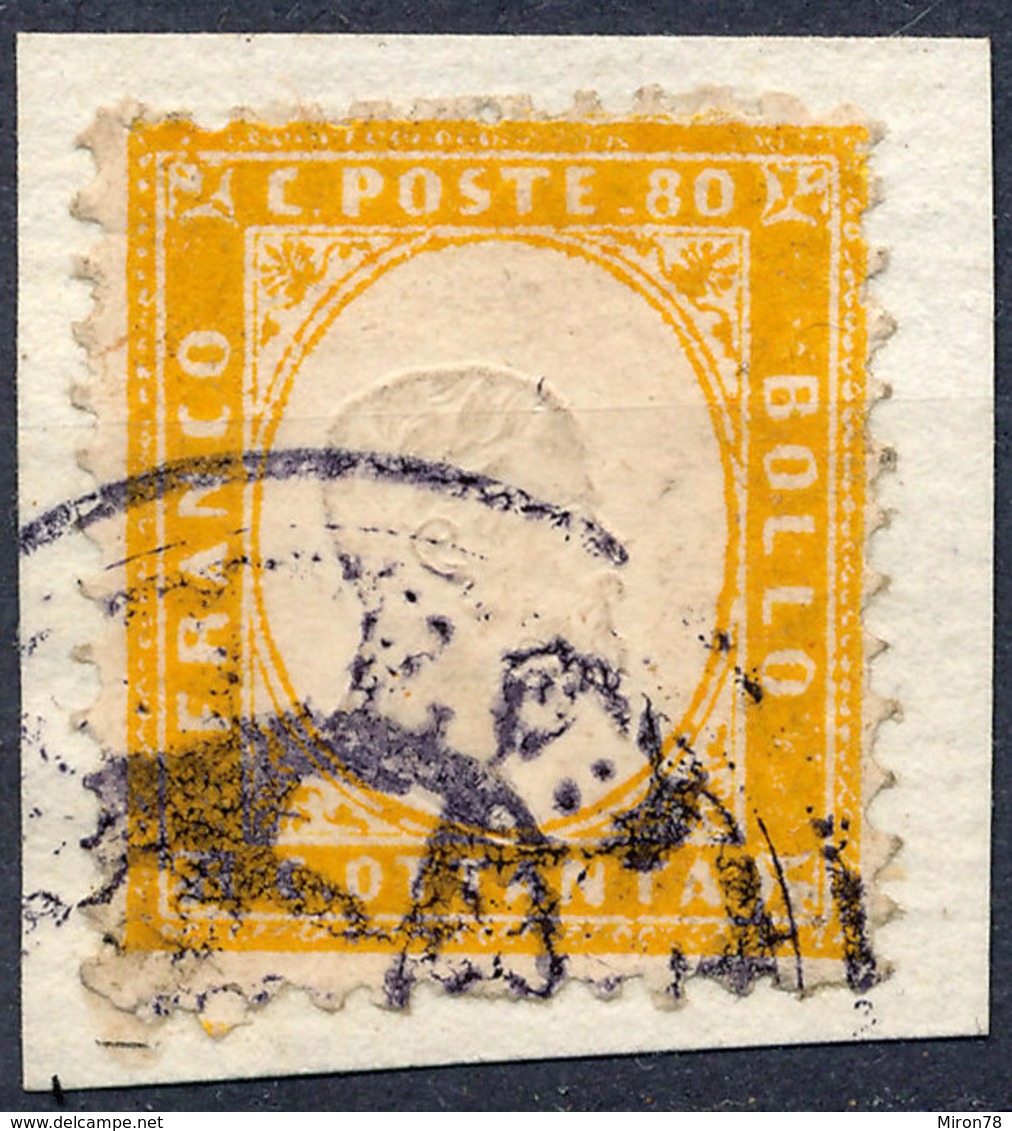 Stamp Italy 1862 80c Used Lot2 - Oblitérés
