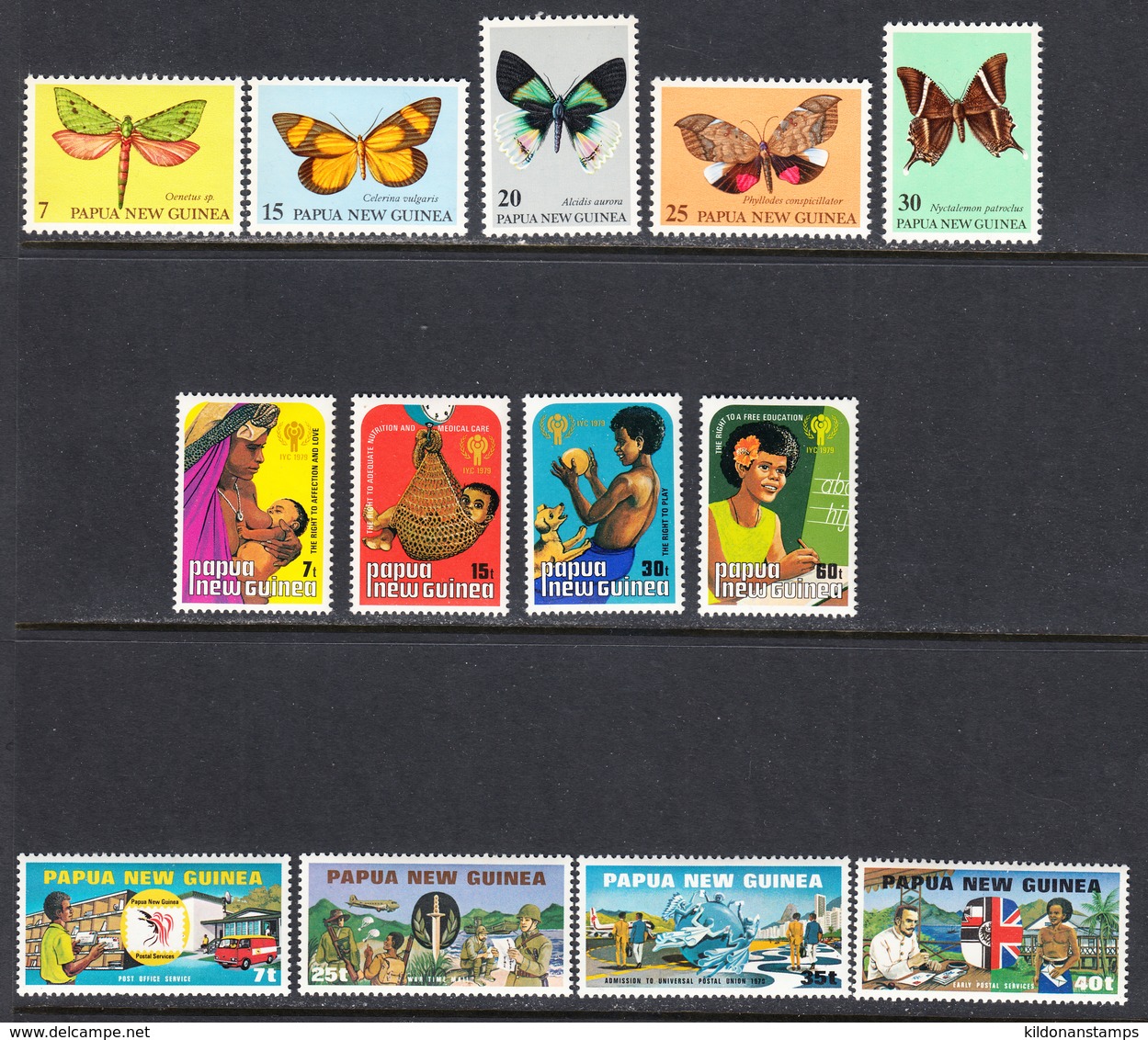 Papua New Guinea 1979-80, Mint No Hinge, Sc# 474-502, SG 371-383 - Papouasie-Nouvelle-Guinée