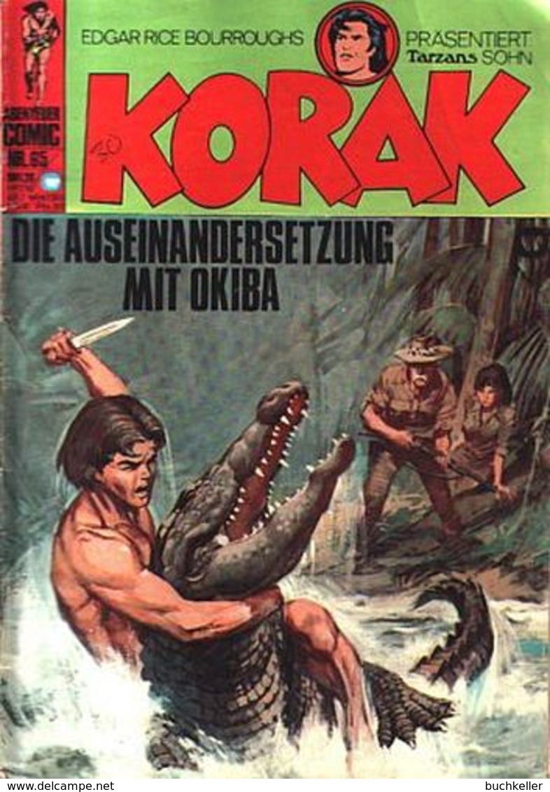 Korak Tarzans Sohn 65 Comicheft Bsv/ Williams Verlag 1973 E. R. Burroughs - Autres & Non Classés