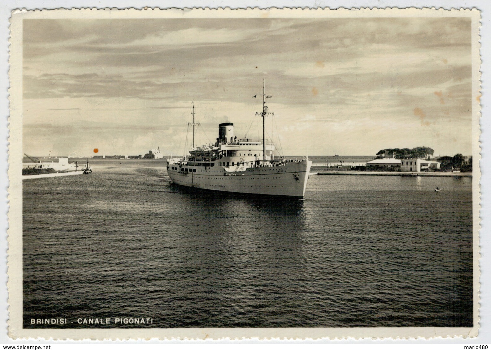 BRINDISI    CANALE  PIGONATI    2 SCAN        (VIAGGIATA) - Brindisi