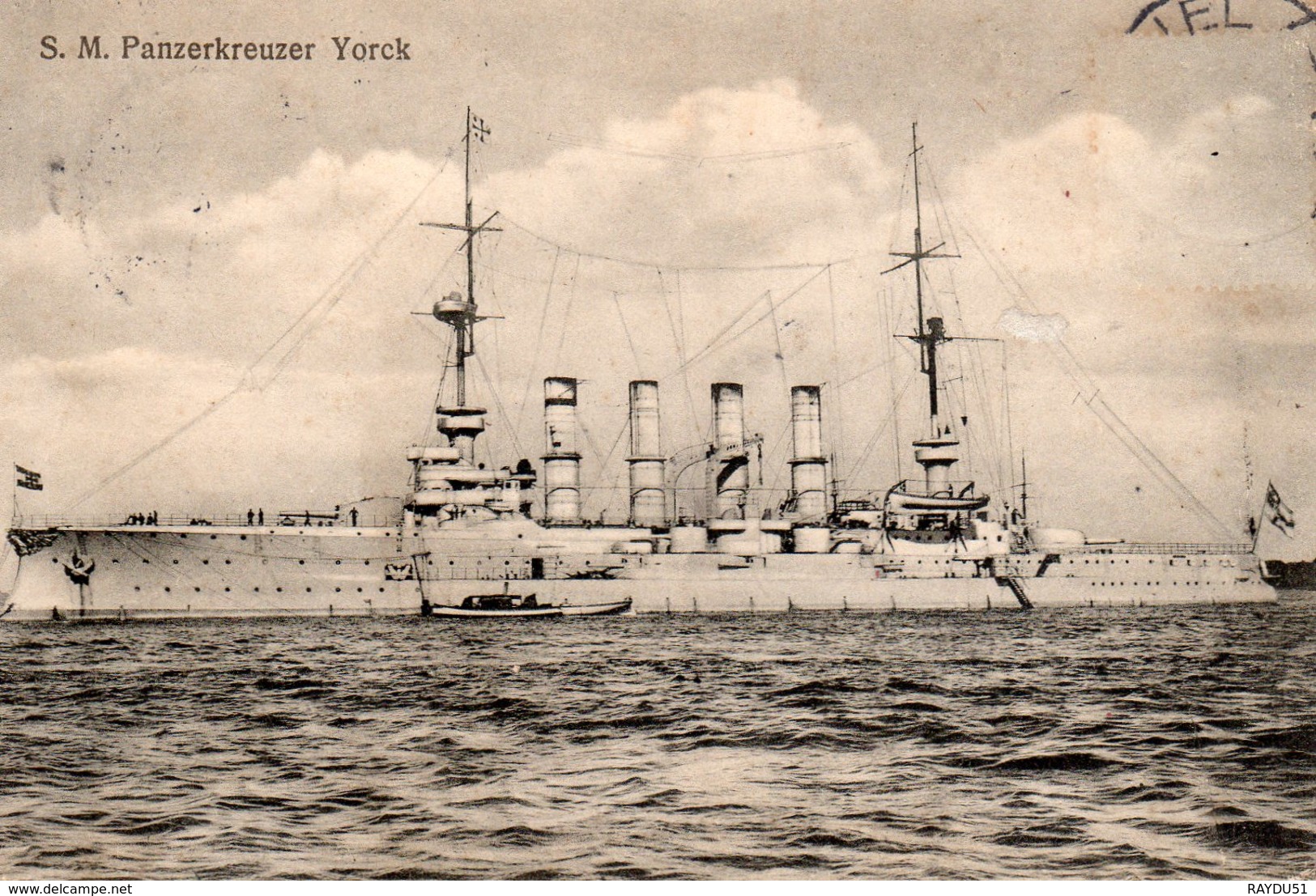 Bateau De Guerre Allemand   S.M.PANZERKREUSER YORCK - Schiffe