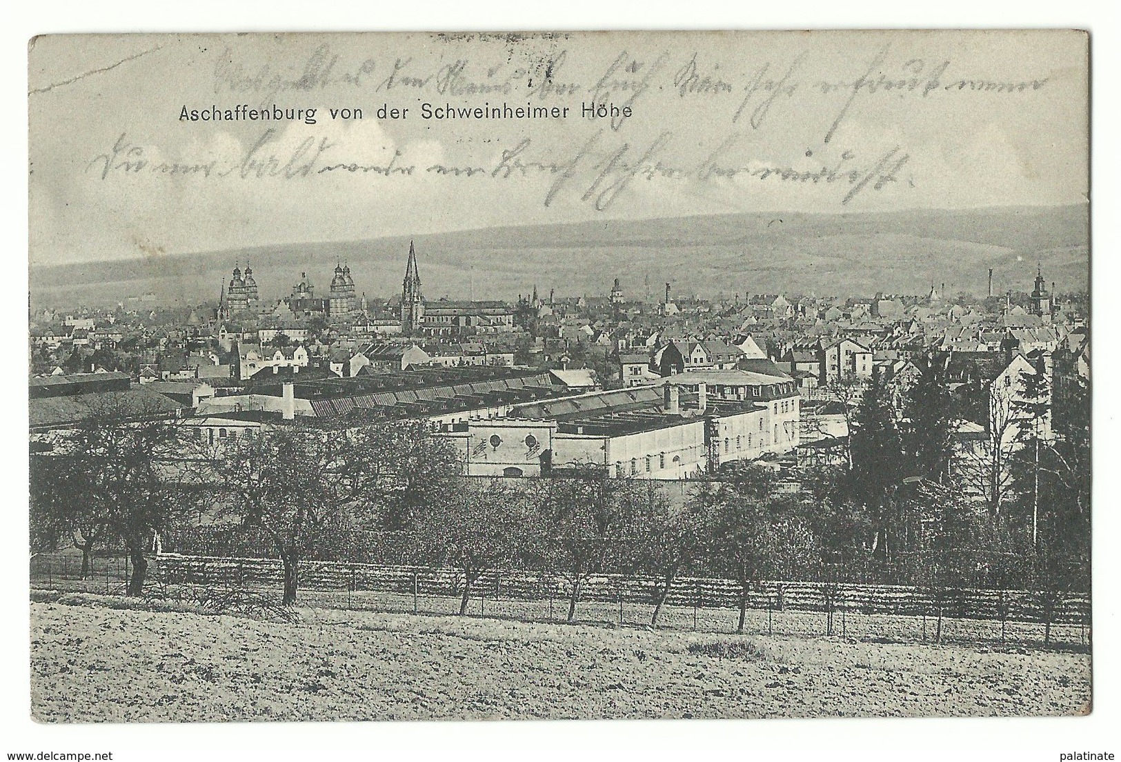 Aschaffenburg Von Der Schweinheimer Höhe 1910 - Aschaffenburg