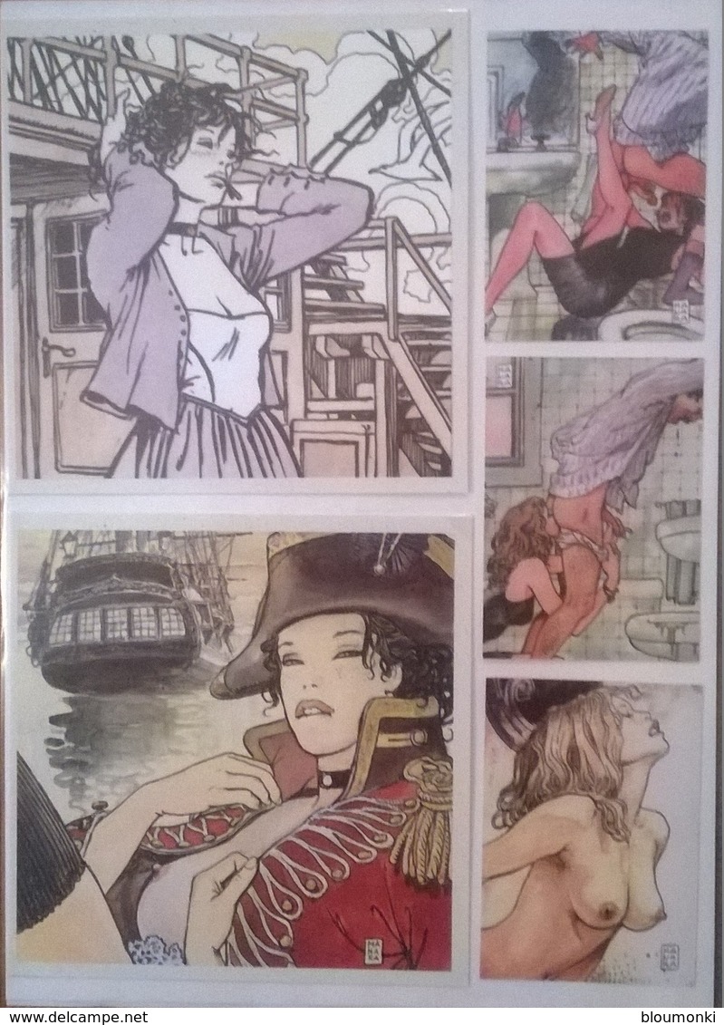 Lot De 21 Cartes Illustrateur Milo MANARA + 2 Corto MALTESE - Otros & Sin Clasificación