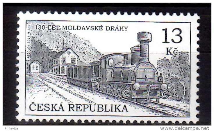 2015 Czech Rep.  130 Years Of Moldauer Railway - Steam Locim Bahnhof Eichwald (Dubí)   -MNH** MI  847 (üü18) - Ungebraucht