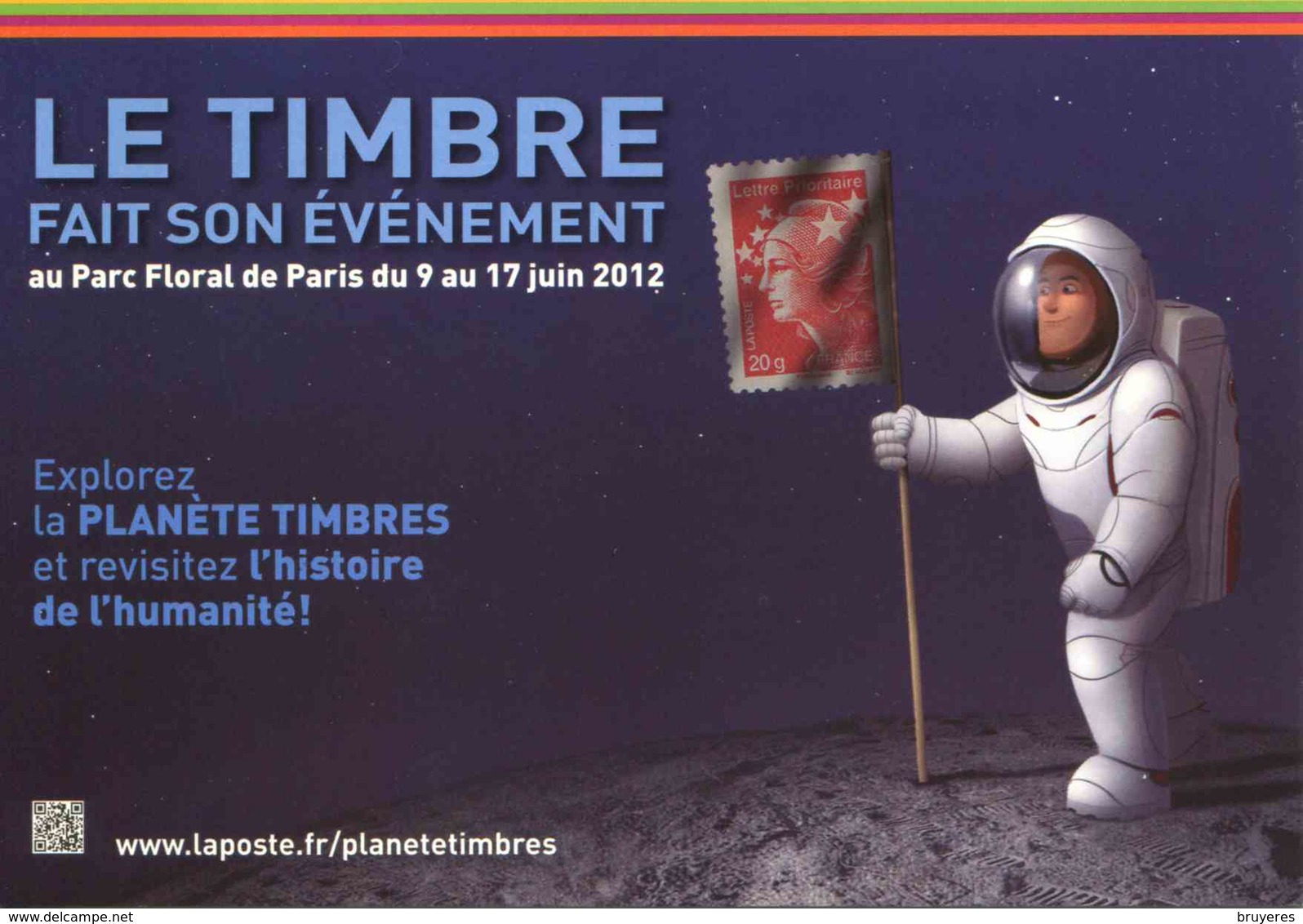 Entier Postal De 2012 Sur CP Avec Timbre Et Illust.  "LE TIMBRE Fait Son Evènement" - Prêts-à-poster:  Autres (1995-...)