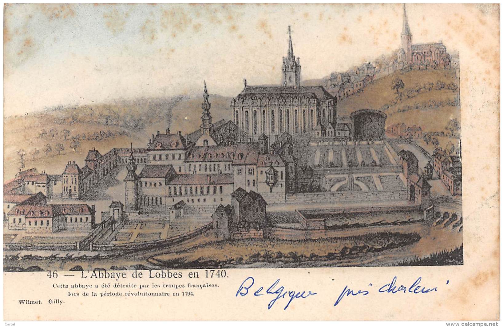 L'Abbaye De LOBBES En 1740 - Lobbes