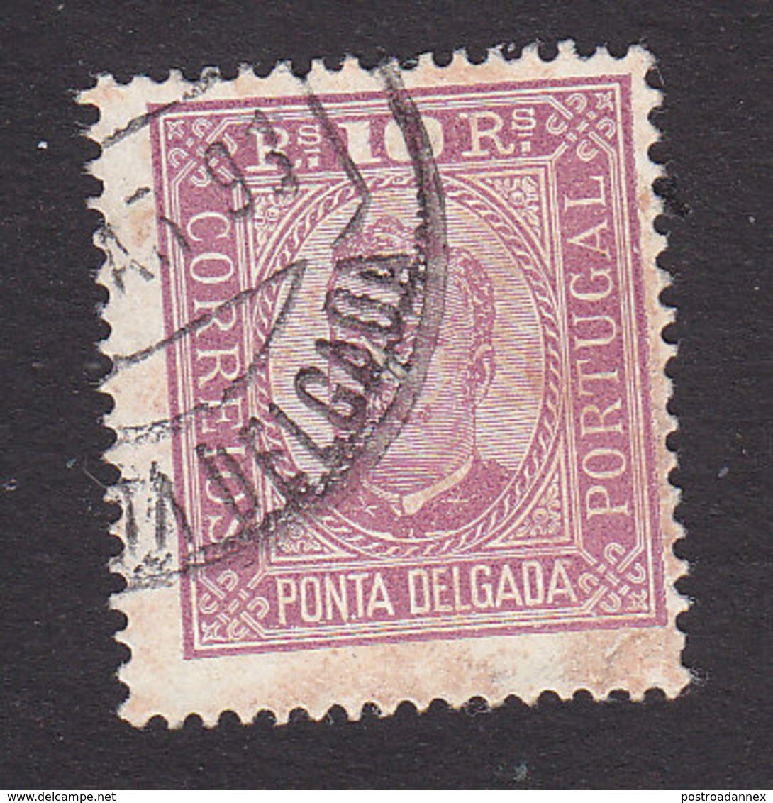 Ponta Delgada, Scott #2, Used, King Carlos, Issued 1892 - Ponta Delgada