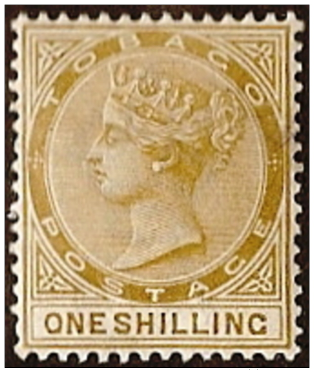 Tobago,  Scott 2018 # 23,  Issued 1874,  Single,  MLH,  Cat $ 4.50, - Trinidad & Tobago (1962-...)