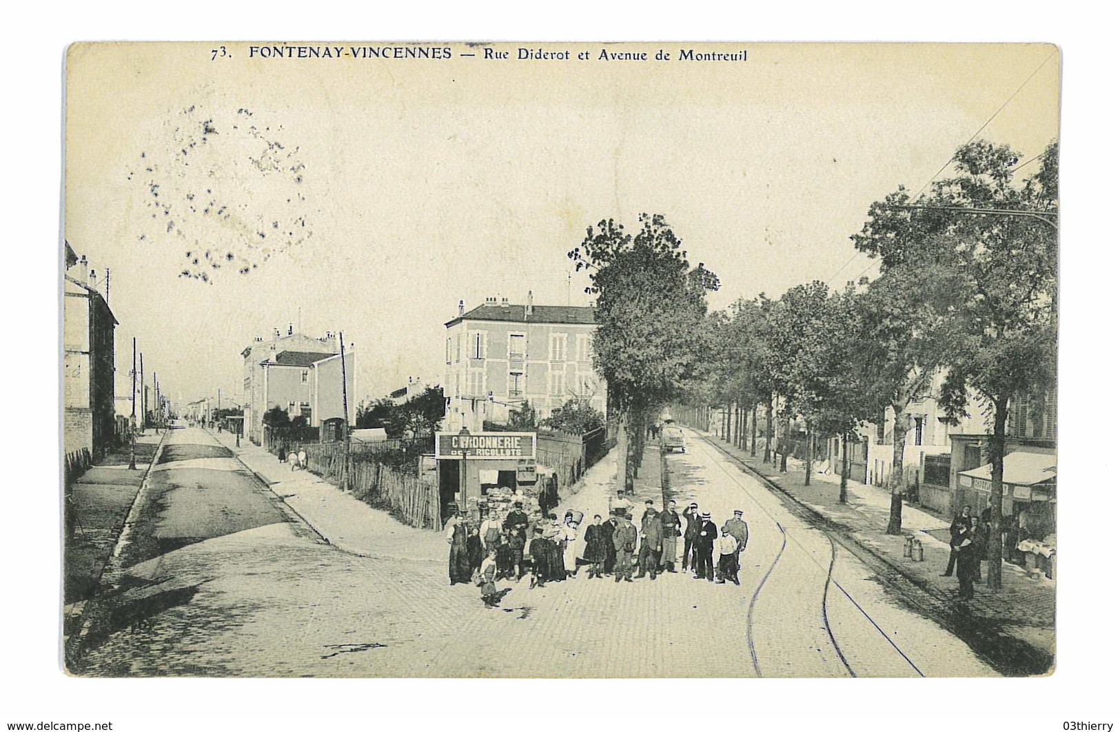 CPA 78 FONTENAY-VINCENNES RUE DIDEROT ET AVENUE DE MONTREUIL - Autres & Non Classés