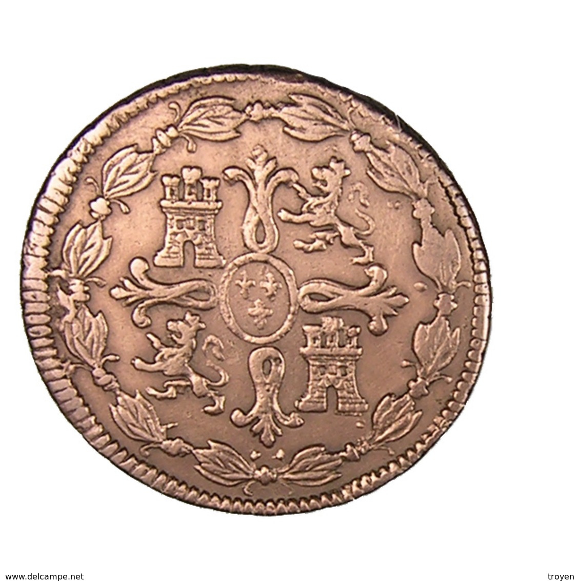 8 Maravedi -  Espagne -1821 J - Ferd.VII  - Cuivre - TB+ - - Provincial Currencies