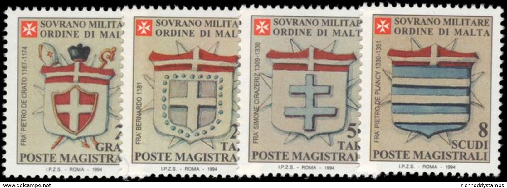 Sovereign Military Order Of Malta 1994 Coats Of Arms Of The Priories Unmounted Mint. - Sovrano Militare Ordine Di Malta