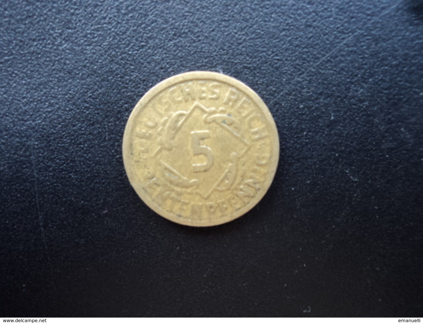 ALLEMAGNE : 5 RENTENPFENNIG  1924 E   KM 32   TB+ * - 5 Rentenpfennig & 5 Reichspfennig