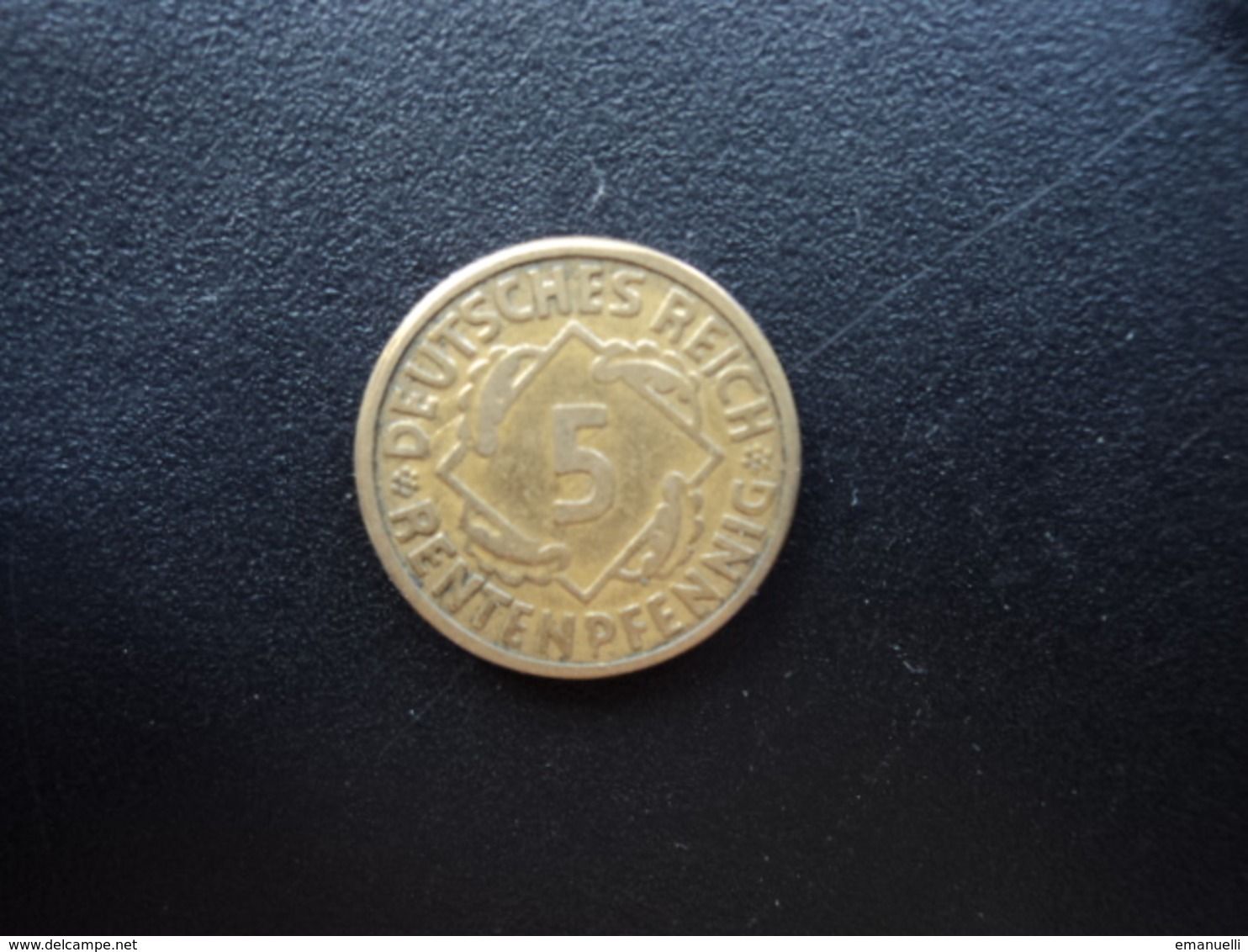 ALLEMAGNE : 5 RENTENPFENNIG  1924 G   KM 32    TTB - 5 Rentenpfennig & 5 Reichspfennig