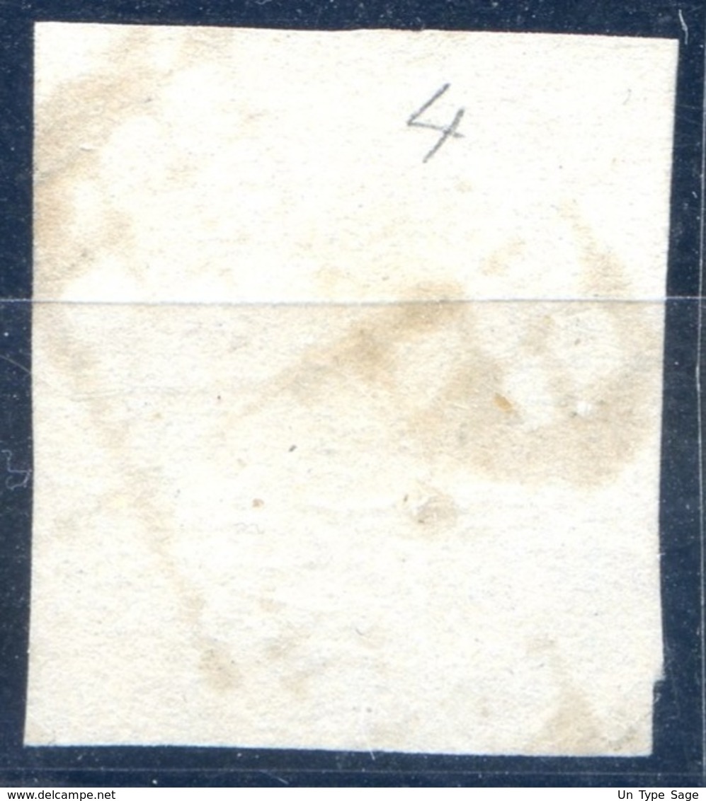 France - N°4 - Bleu - Oblitéré - 2 Scans - (F305) - 1849-1850 Ceres