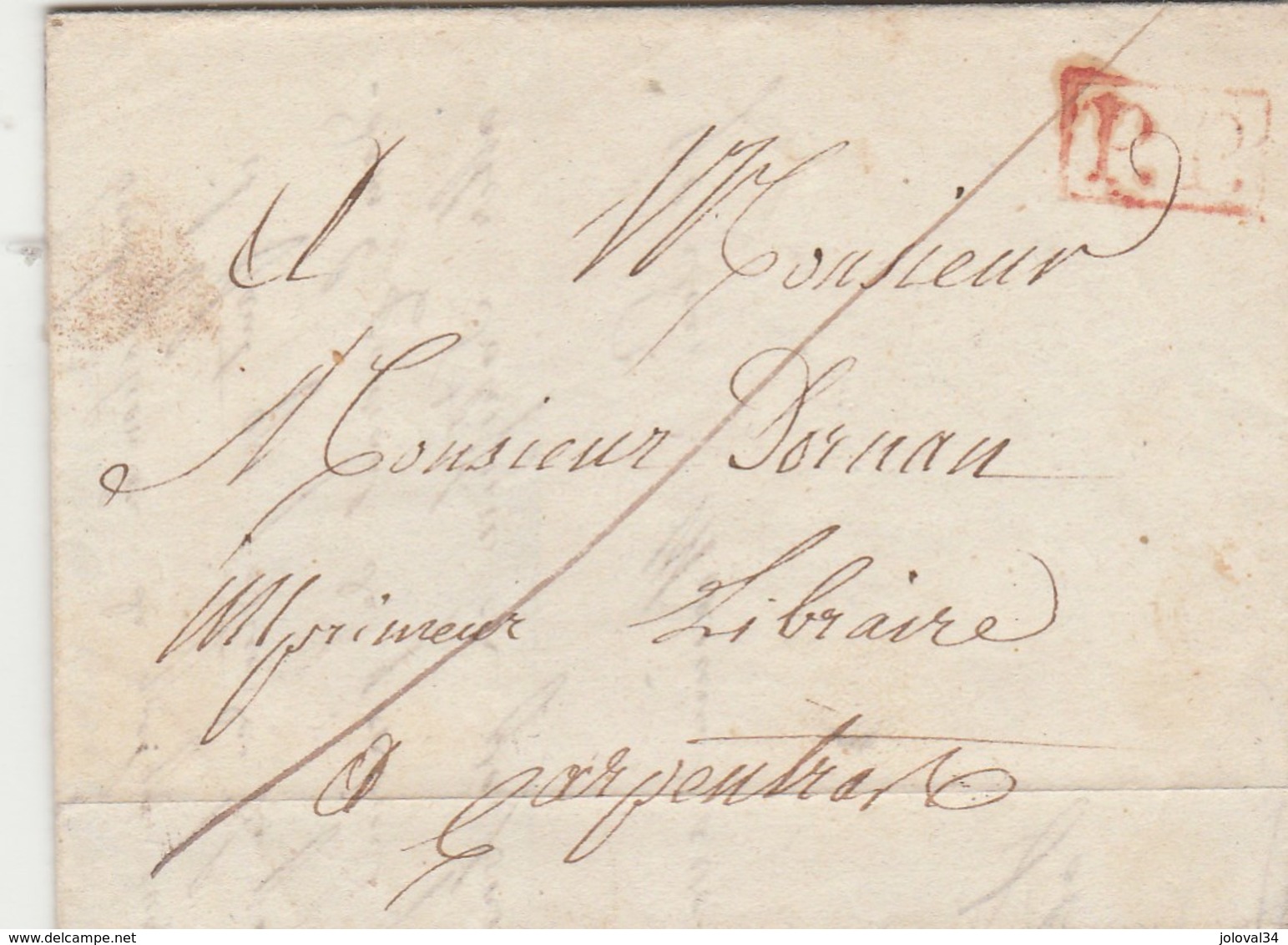 Lettre  écrite De St Léger 29/12/1839 Cachet PP Port Payé Pour Carpentras Vaucluse - 1801-1848: Précurseurs XIX