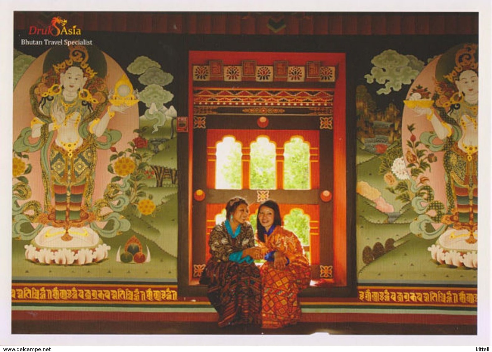 Postcard Bhutan Costume Ethnic Art - Bhoutan